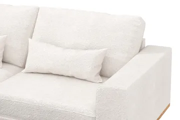 Copenhagen 4-sits Vänstervänd L-formad Divansoffa i Bouclé - Vit - Möbler - Soffa - Divansoffa & schäslongsoffa - 4 sits soffa med divan