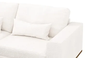 Copenhagen 4-sits Vänstervänd L-formad Divansoffa i Bouclé - Vit - Möbler - Soffa - Divansoffa & schäslongsoffa - 4 sits soffa med divan