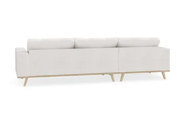 Copenhagen 4-sits Vänstervänd L-formad Divansoffa i Bouclé - Vit - Möbler - Soffa - Divansoffa & schäslongsoffa - 4 sits soffa med divan