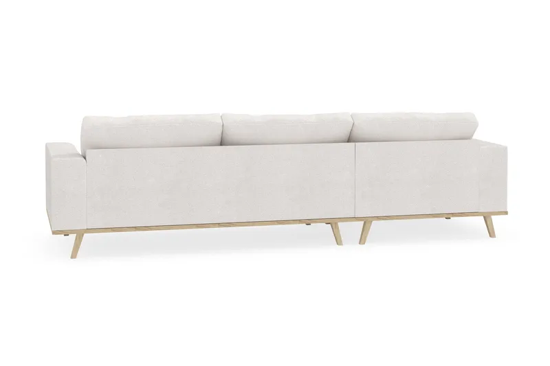 Copenhagen 4-sits Vänstervänd L-formad Divansoffa i Bouclé - Vit - Möbler - Soffa - Divansoffa & schäslongsoffa - 4 sits soffa med divan