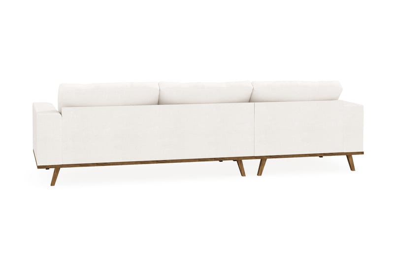 Copenhagen 4-sits Vänstervänd L-formad Divansoffa i Bouclé - Vit - Möbler - Soffa - Divansoffa & schäslongsoffa - 4 sits soffa med divan