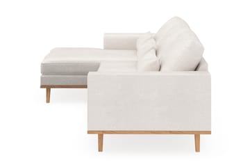 Copenhagen 4-sits Vänstervänd L-formad Divansoffa i Bouclé - Vit - Möbler - Soffa - Divansoffa & schäslongsoffa - 4 sits soffa med divan