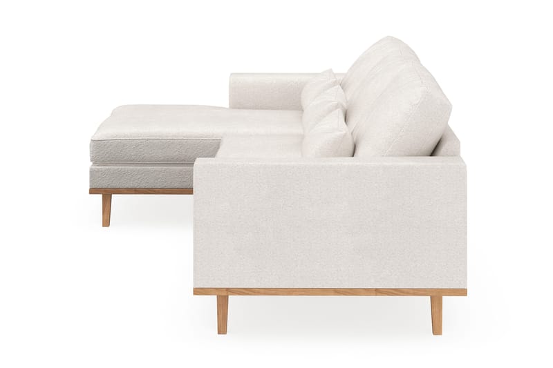 Copenhagen 4-sits Vänstervänd L-formad Divansoffa i Bouclé - Vit - Möbler - Soffa - Divansoffa & schäslongsoffa - 4 sits soffa med divan