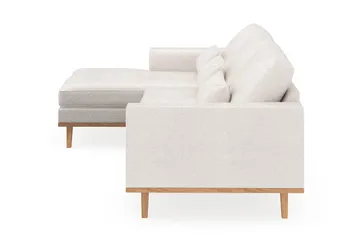 Copenhagen 4-sits Vänstervänd L-formad Divansoffa i Bouclé - Vit - Möbler - Soffa - Divansoffa & schäslongsoffa - 4 sits soffa med divan