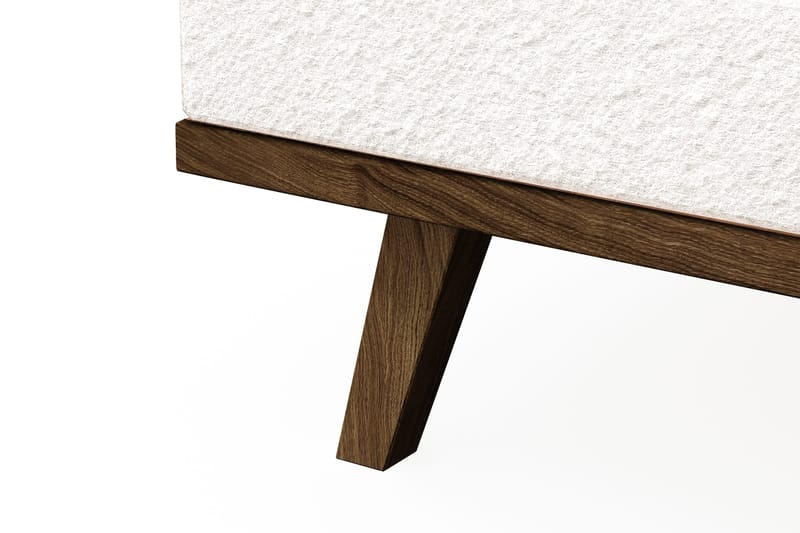 Copenhagen 4-sits Vänstervänd L-formad Divansoffa i Bouclé - Vit - Möbler - Soffa - Divansoffa & schäslongsoffa - 4 sits soffa med divan