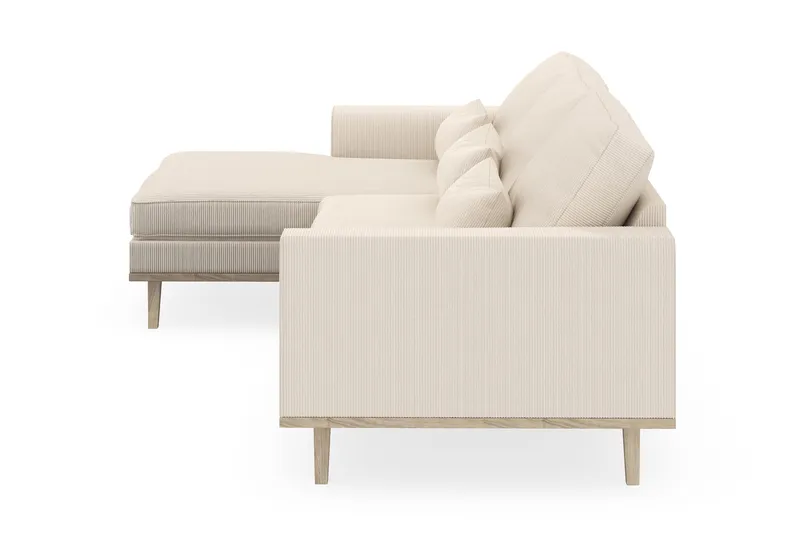 Copenhagen 4-sits Vänstervänd L-formad Divansoffa i Manchester - Beige - Möbler - Soffa - Divansoffa & schäslongsoffa - 4 sits soffa med divan