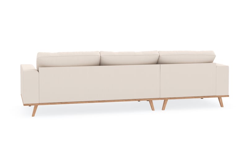 Copenhagen 4-sits Vänstervänd L-formad Divansoffa i Manchester - Beige - Möbler - Soffa - Divansoffa & schäslongsoffa - 4 sits soffa med divan