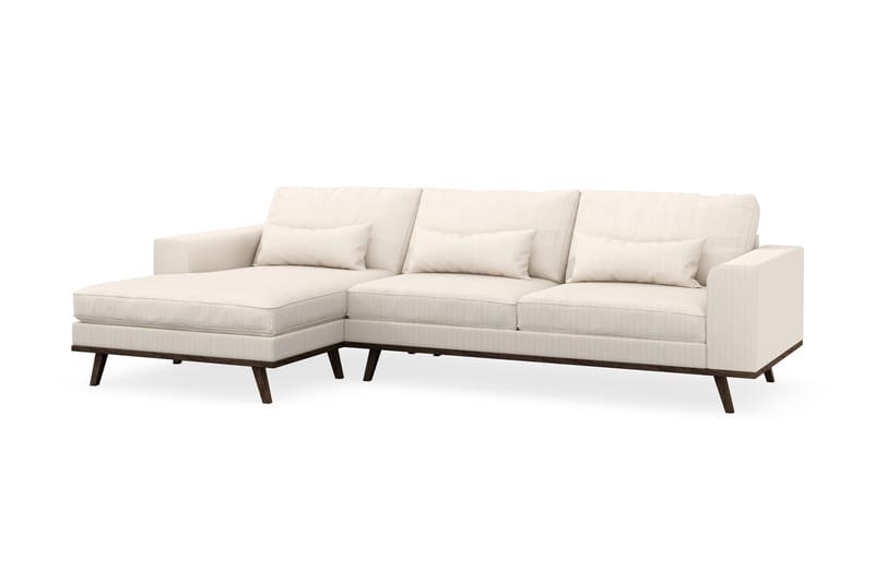 Copenhagen 4-sits Vänstervänd L-formad Divansoffa i Manchester - Beige - Möbler - Soffa - Divansoffa & schäslongsoffa - 4 sits soffa med divan