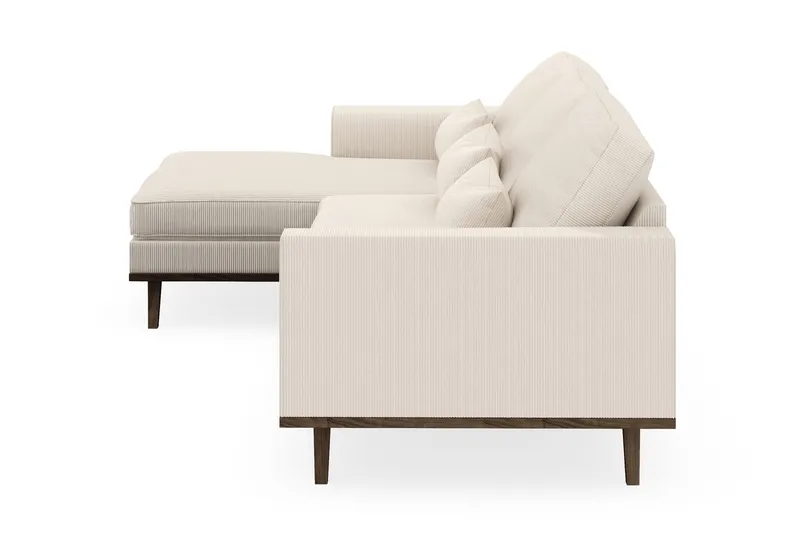 Copenhagen 4-sits Vänstervänd L-formad Divansoffa i Manchester - Beige - Möbler - Soffa - Divansoffa & schäslongsoffa - 4 sits soffa med divan