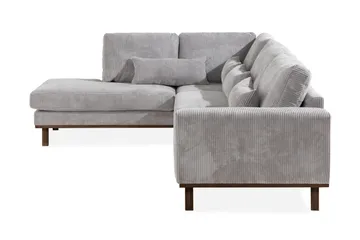 Copenhagen 4-sits Vänstervänd L-formad Divansoffa i Manchester - Ljusgrå - Möbler - Soffa - Divansoffa & schäslongsoffa - 4 sits soffa med divan