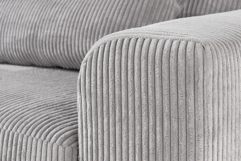 Copenhagen 4-sits Vänstervänd L-formad Divansoffa i Manchester - Ljusgrå - Möbler - Soffa - Divansoffa & schäslongsoffa - 4 sits soffa med divan