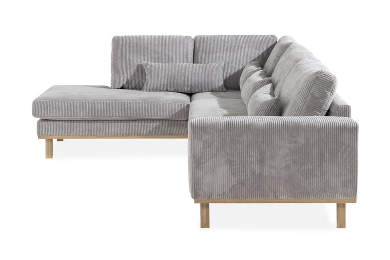 Copenhagen 4-sits Vänstervänd L-formad Divansoffa i Manchester - Ljusgrå - Möbler - Soffa - Divansoffa & schäslongsoffa - 4 sits soffa med divan