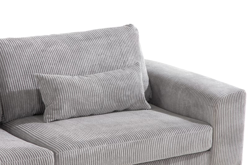 Copenhagen 4-sits Vänstervänd L-formad Divansoffa i Manchester - Ljusgrå - Möbler - Soffa - Divansoffa & schäslongsoffa - 4 sits soffa med divan