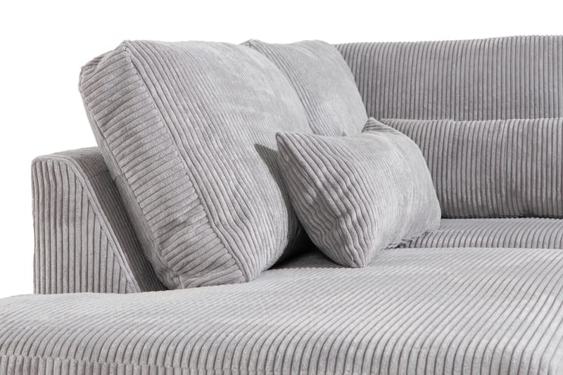Copenhagen 4-sits Vänstervänd L-formad Divansoffa i Manchester - Ljusgrå - Möbler - Soffa - Divansoffa & schäslongsoffa - 4 sits soffa med divan