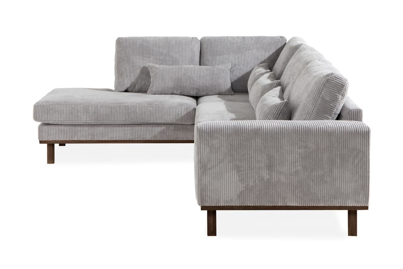 Copenhagen 4-sits Vänstervänd L-formad Divansoffa i Manchester - Ljusgrå - Möbler - Soffa - Divansoffa & schäslongsoffa - 4 sits soffa med divan