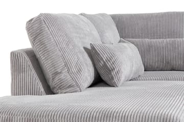 Copenhagen 4-sits Vänstervänd L-formad Divansoffa i Manchester - Ljusgrå - Möbler - Soffa - Divansoffa & schäslongsoffa - 4 sits soffa med divan
