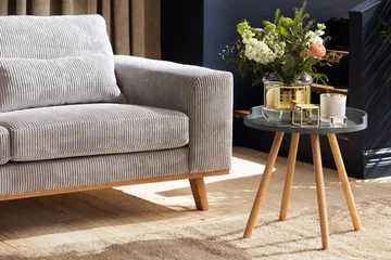 Copenhagen 4-sits Vänstervänd L-formad Divansoffa i Manchester - Ljusgrå - Möbler - Soffa - Divansoffa & schäslongsoffa - 4 sits soffa med divan