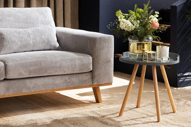 Copenhagen 4-sits Vänstervänd L-formad Divansoffa i Manchester - Ljusgrå - Möbler - Soffa - Divansoffa & schäslongsoffa - 4 sits soffa med divan