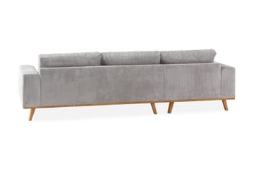 Copenhagen 4-sits Vänstervänd L-formad Divansoffa i Manchester - Ljusgrå - Möbler - Soffa - Divansoffa & schäslongsoffa - 4 sits soffa med divan