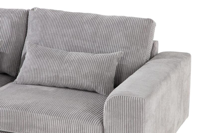 Copenhagen 4-sits Vänstervänd L-formad Divansoffa i Manchester - Ljusgrå - Möbler - Soffa - Divansoffa & schäslongsoffa - 4 sits soffa med divan