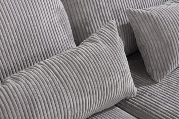 Copenhagen 4-sits Vänstervänd L-formad Divansoffa i Manchester - Ljusgrå - Möbler - Soffa - Divansoffa & schäslongsoffa - 4 sits soffa med divan