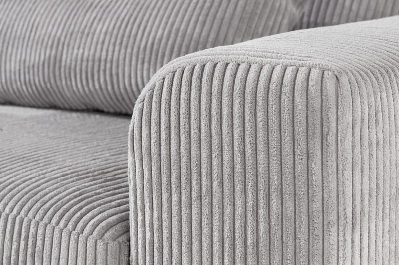 Copenhagen 4-sits Vänstervänd L-formad Divansoffa i Manchester - Ljusgrå - Möbler - Soffa - Divansoffa & schäslongsoffa - 4 sits soffa med divan