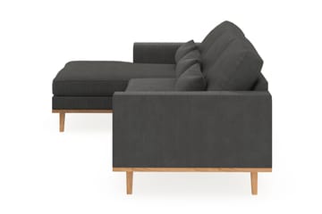 Copenhagen 4-sits Vänstervänd L-formad Divansoffa i Manchester - Mörkgrå - Möbler - Soffa - Divansoffa & schäslongsoffa - 4 sits soffa med divan