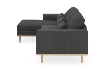 Copenhagen 4-sits Vänstervänd L-formad Divansoffa i Manchester - Mörkgrå - Möbler - Soffa - Divansoffa & schäslongsoffa - 4 sits soffa med divan