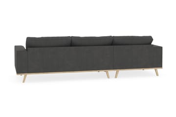 Copenhagen 4-sits Vänstervänd L-formad Divansoffa i Manchester - Mörkgrå - Möbler - Soffa - Divansoffa & schäslongsoffa - 4 sits soffa med divan