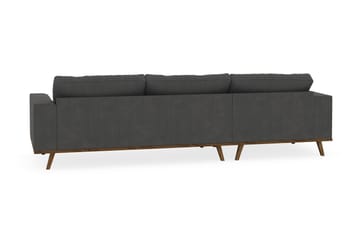 Copenhagen 4-sits Vänstervänd L-formad Divansoffa i Manchester - Mörkgrå - Möbler - Soffa - Divansoffa & schäslongsoffa - 4 sits soffa med divan
