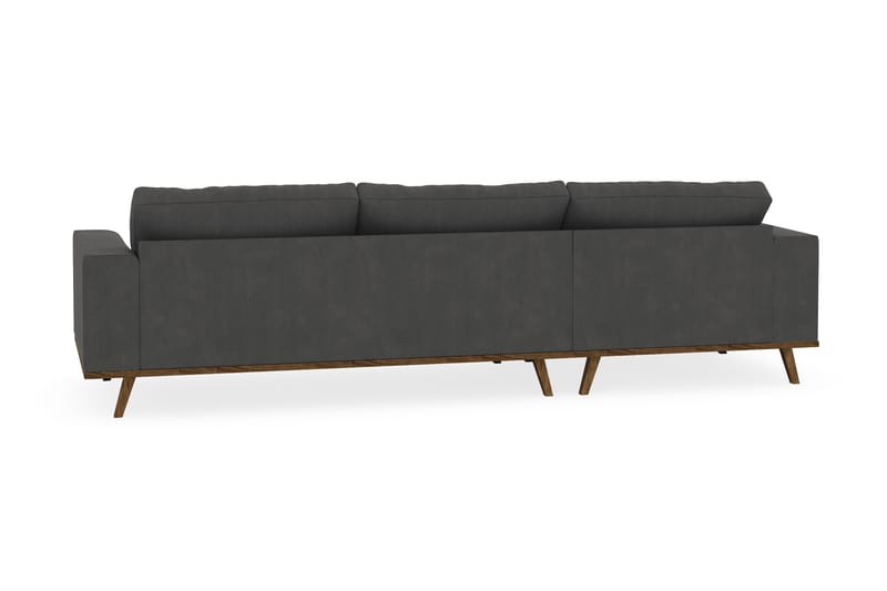 Copenhagen 4-sits Vänstervänd L-formad Divansoffa i Manchester - Mörkgrå - Möbler - Soffa - Divansoffa & schäslongsoffa - 4 sits soffa med divan