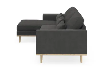 Copenhagen 4-sits Vänstervänd L-formad Divansoffa i Manchester - Mörkgrå - Möbler - Soffa - Divansoffa & schäslongsoffa - 4 sits soffa med divan