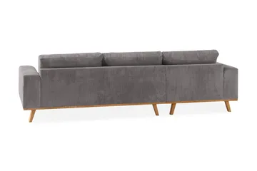 Copenhagen 4-sits Vänstervänd L-formad Divansoffa i Manchester - Mörkgrå - Möbler - Soffa - Divansoffa & schäslongsoffa - 4 sits soffa med divan