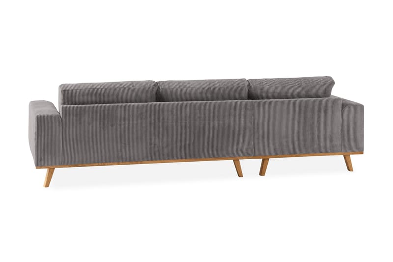 Copenhagen 4-sits Vänstervänd L-formad Divansoffa i Manchester - Mörkgrå - Möbler - Soffa - Divansoffa & schäslongsoffa - 4 sits soffa med divan