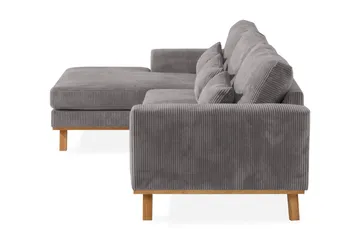 Copenhagen 4-sits Vänstervänd L-formad Divansoffa i Manchester - Mörkgrå - Möbler - Soffa - Divansoffa & schäslongsoffa - 4 sits soffa med divan