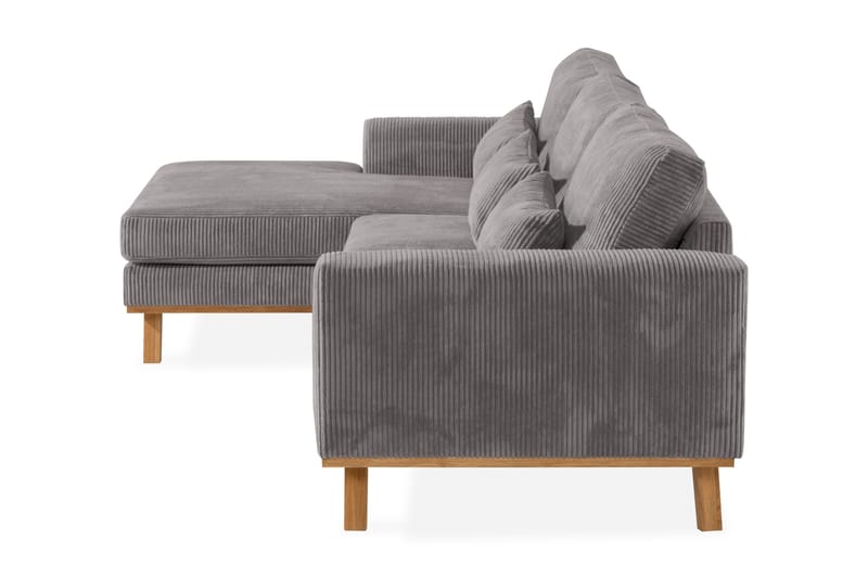 Copenhagen 4-sits Vänstervänd L-formad Divansoffa i Manchester - Mörkgrå - Möbler - Soffa - Divansoffa & schäslongsoffa - 4 sits soffa med divan