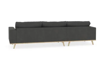 Copenhagen 4-sits Vänstervänd L-formad Divansoffa i Manchester - Mörkgrå - Möbler - Soffa - Divansoffa & schäslongsoffa - 4 sits soffa med divan