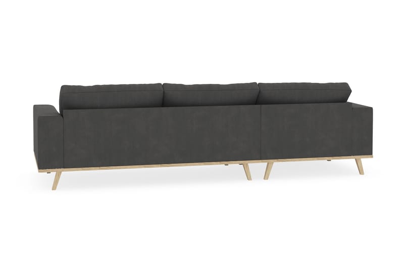 Copenhagen 4-sits Vänstervänd L-formad Divansoffa i Manchester - Mörkgrå - Möbler - Soffa - Divansoffa & schäslongsoffa - 4 sits soffa med divan