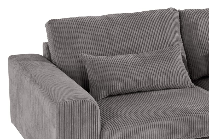 Copenhagen 4-sits Vänstervänd L-formad Divansoffa i Manchester - Mörkgrå - Möbler - Soffa - Divansoffa & schäslongsoffa - 4 sits soffa med divan