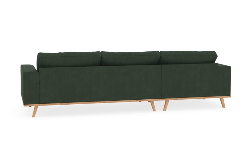 Copenhagen 4-sits Vänstervänd L-formad Divansoffa i Manchester - Mörkgrön - Möbler - Soffa - Divansoffa & schäslongsoffa - 4 sits soffa med divan