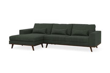 Copenhagen 4-sits Vänstervänd L-formad Divansoffa i Manchester - Mörkgrön - Möbler - Soffa - Divansoffa & schäslongsoffa - 4 sits soffa med divan