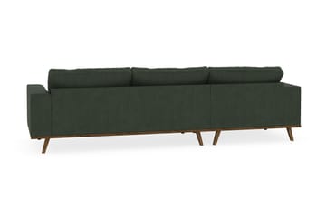 Copenhagen 4-sits Vänstervänd L-formad Divansoffa i Manchester - Mörkgrön - Möbler - Soffa - Divansoffa & schäslongsoffa - 4 sits soffa med divan