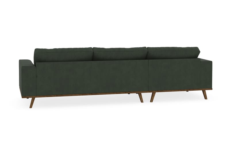 Copenhagen 4-sits Vänstervänd L-formad Divansoffa i Manchester - Mörkgrön - Möbler - Soffa - Divansoffa & schäslongsoffa - 4 sits soffa med divan