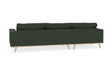 Copenhagen 4-sits Vänstervänd L-formad Divansoffa i Manchester - Mörkgrön - Möbler - Soffa - Divansoffa & schäslongsoffa - 4 sits soffa med divan