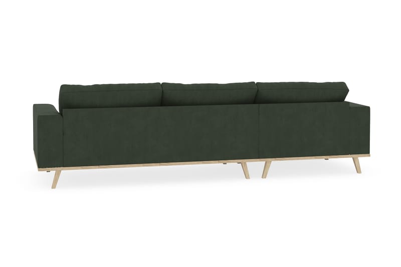 Copenhagen 4-sits Vänstervänd L-formad Divansoffa i Manchester - Mörkgrön - Möbler - Soffa - Divansoffa & schäslongsoffa - 4 sits soffa med divan
