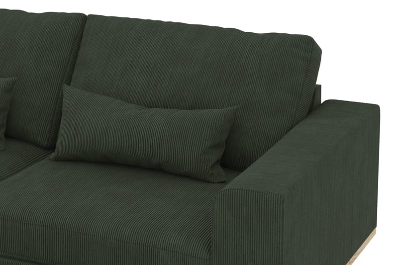 Copenhagen 4-sits Vänstervänd L-formad Divansoffa i Manchester - Mörkgrön - Möbler - Soffa - Divansoffa & schäslongsoffa - 4 sits soffa med divan