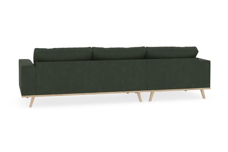 Copenhagen 4-sits Vänstervänd L-formad Divansoffa i Manchester - Mörkgrön - Möbler - Soffa - Divansoffa & schäslongsoffa - 4 sits soffa med divan