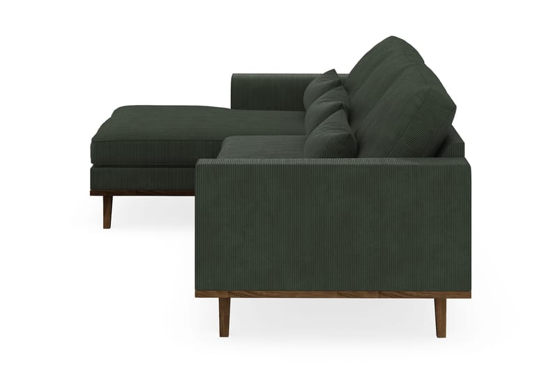 Copenhagen 4-sits Vänstervänd L-formad Divansoffa i Manchester - Mörkgrön - Möbler - Soffa - Divansoffa & schäslongsoffa - 4 sits soffa med divan