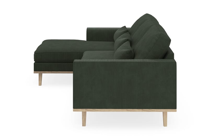 Copenhagen 4-sits Vänstervänd L-formad Divansoffa i Manchester - Mörkgrön - Möbler - Soffa - Divansoffa & schäslongsoffa - 4 sits soffa med divan