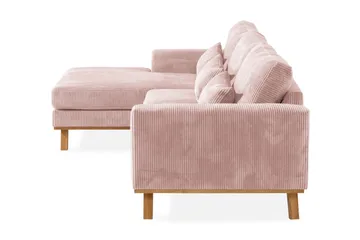Copenhagen 4-sits Vänstervänd L-formad Divansoffa i Manchester - Rosa - Möbler - Soffa - Divansoffa & schäslongsoffa - 4 sits soffa med divan